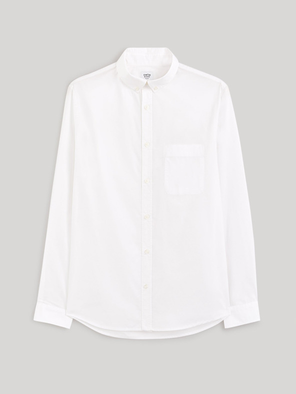 Celio Bela moška majica Celio Gaopur