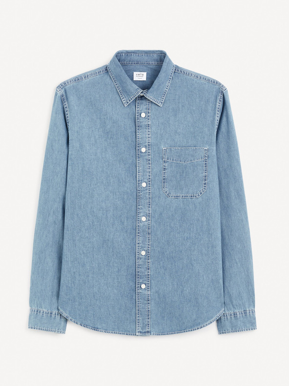 Celio Modra moška majica iz džinsa Celio Gagusti1