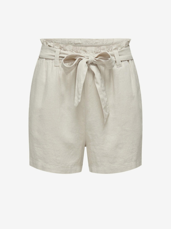 Jacqueline de Yong Kremaste ženske lanene kratke hlače JDY Say