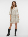 Vero Moda Bela in siva vzorčasta ženska obleka Vero Moda Dicthe