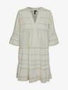 Vero Moda Bela in siva vzorčasta ženska obleka Vero Moda Dicthe