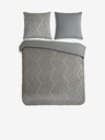 Pure Siva vzorčasta posteljnina Pure 240 x 220 cm