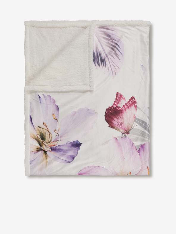 Descanso Bela cvetlična pletenina Descanso 130 x 160 cm