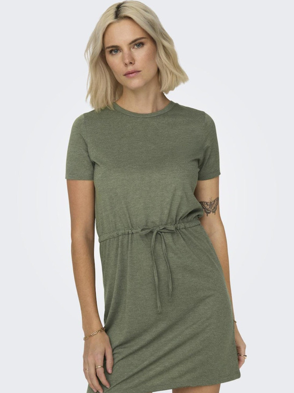 Jacqueline de Yong JDY Dalila Khaki ženska obleka