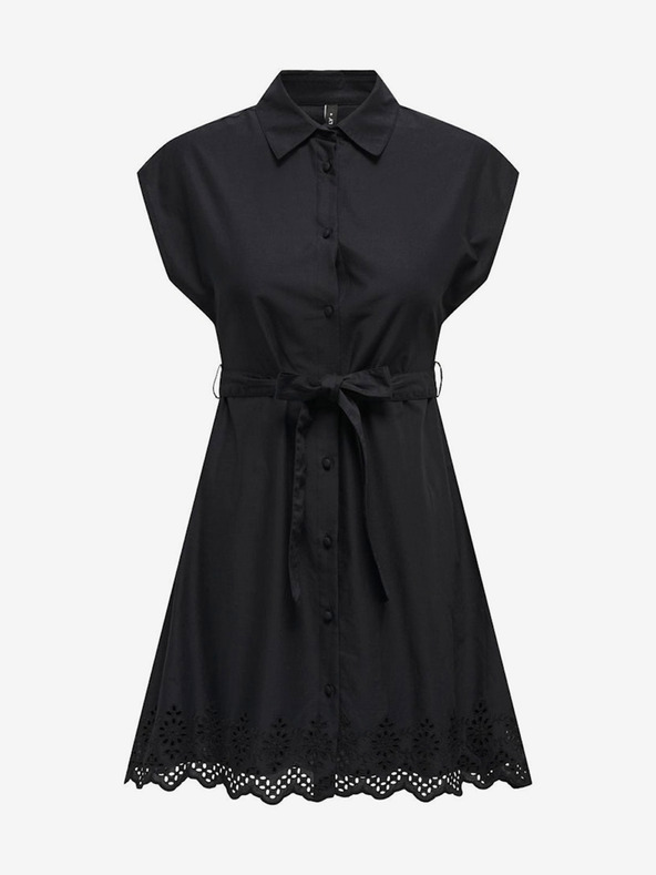 ONLY Črne ženske srajčne obleke ONLY Lou