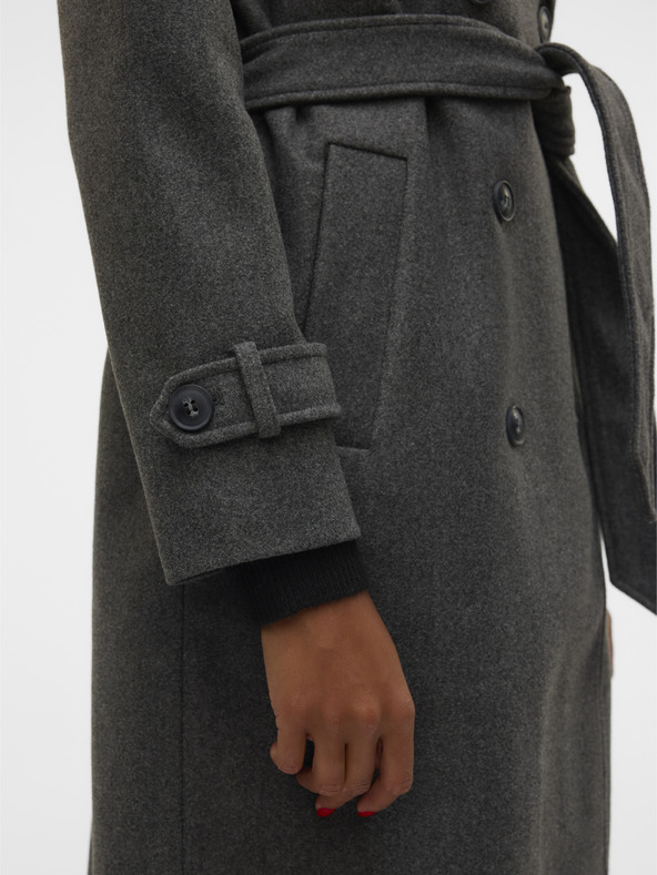 Vero Moda Vero Moda Fortunevega temno siv ženski plašč
