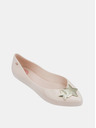 Zaxy Svetlo roza bleščeče balerinke z zlatimi detajli Zaxy Chic