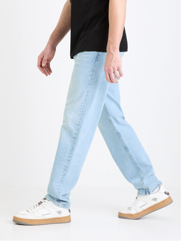 Celio Svetlo modre moške kavbojke Celio C15 straight Fodroit 30