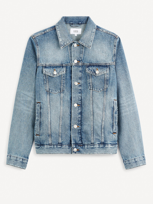 Celio Modra moška jakna iz džinsa Celio Gudens