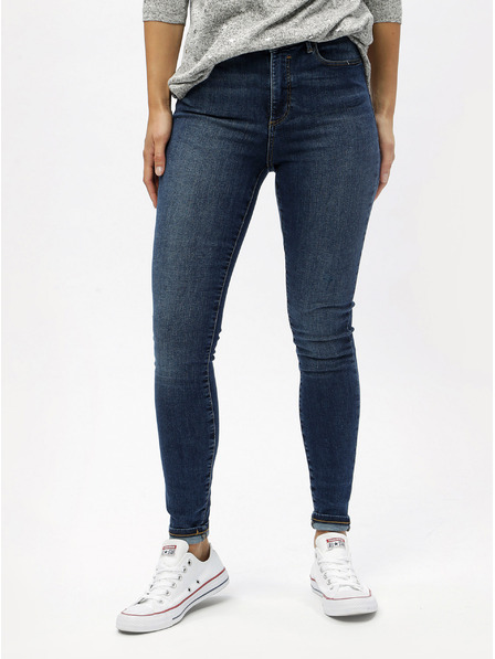 Vero Moda Modre oprijete kavbojke VERO MODA Sophia