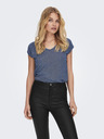 ONLY Modra ženska majica ONLY Silvery