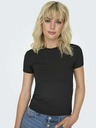 ONLY Črna ženska osnovna majica ONLY Lea