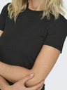 ONLY Črna ženska osnovna majica ONLY Lea