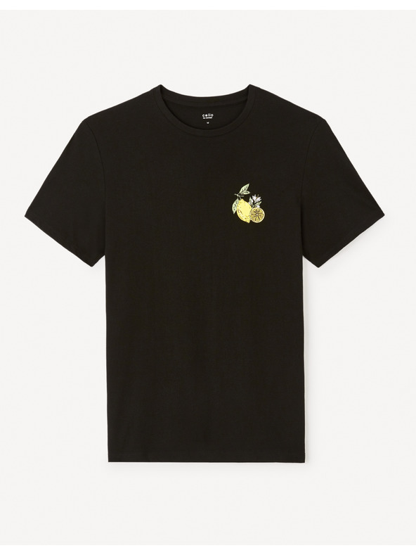 Celio Črna moška majica Celio Jelime