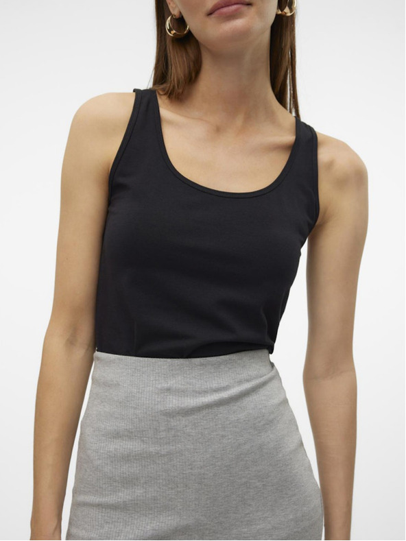 Vero Moda Črna ženska majica Vero Moda Lulu