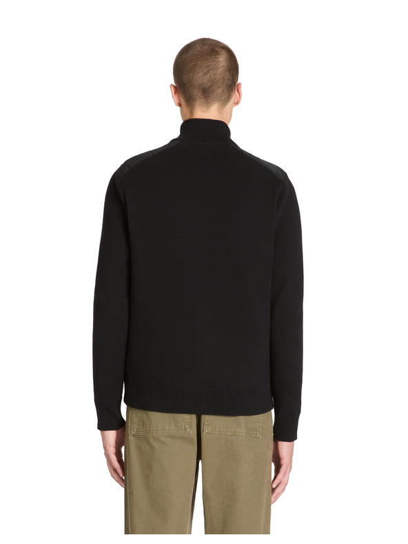 Celio Črna moška jakna z ovratnikom Celio Jipychess