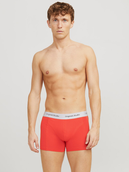 Jack & Jones Komplet petih moških boksaric Jack & Jones v oranžni, modri in črni barvi