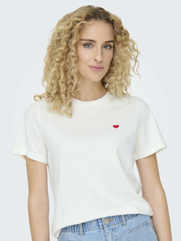 Jacqueline de Yong JDY Pisa Kremasta ženska majica