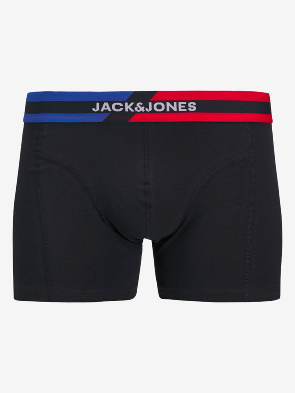 Jack & Jones Komplet treh moških boksaric Jack & Jones v modri, sivi in črni barvi