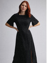Dorothy Perkins Dorothy Perkins črna polka dot midi obleka