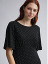Dorothy Perkins Dorothy Perkins črna polka dot midi obleka