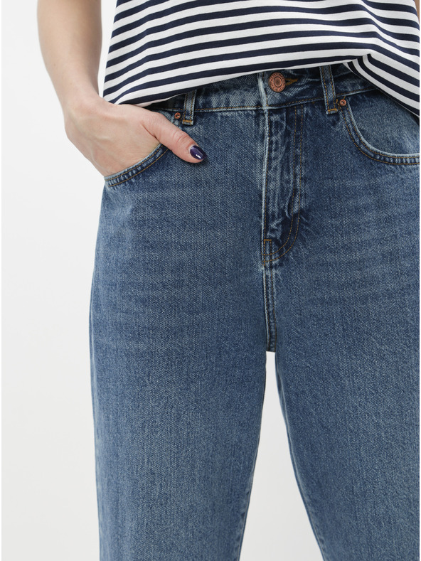 Noisy May Modre kavbojke mom fit Noisy May Isabel