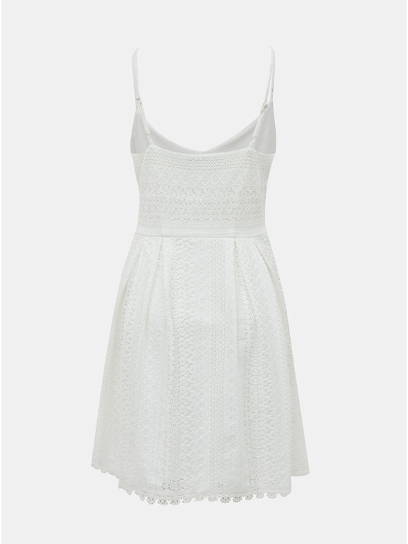 ONLY Bela čipkasta obleka ONLY Helena