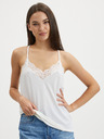 Vero Moda Bela majica s čipko VERO MODA Ana