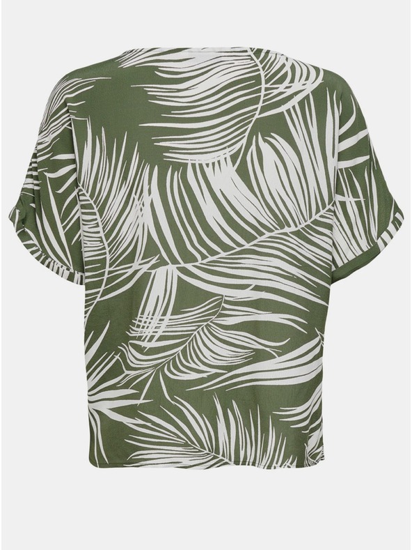 ONLY Kaki vzorčasta bluza ONLY Augustina