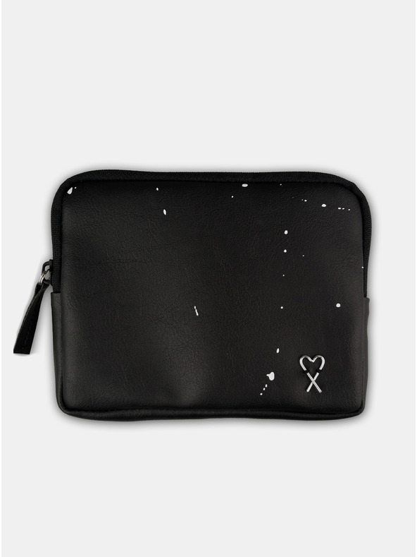 Xiss Črna ženska majhna denarnica Xiss Splashed Black