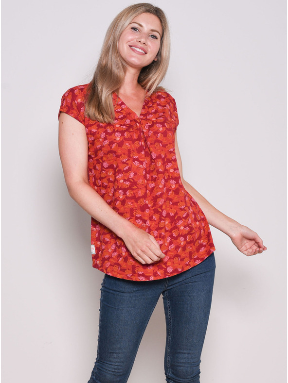 Brakeburn Rdeča vzorčasta majica Brakeburn