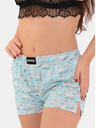 Emes Svetlo modre ženske kratke hlače z vzorcem Emes
