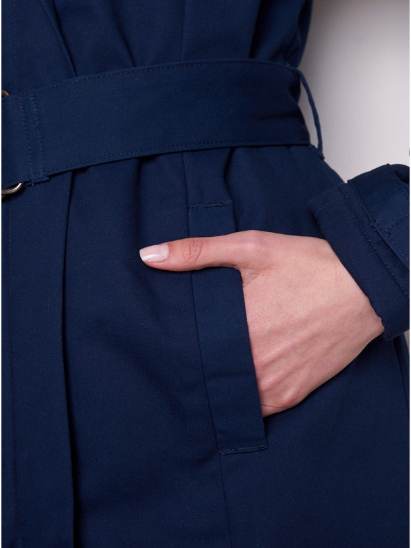 Tranquillo Temno modra ženska izolirana jopica Tranquillo Trenchcoat