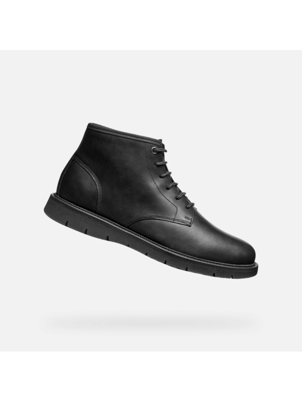 Geox Črna moška gležnjarska obutev Geox Pove