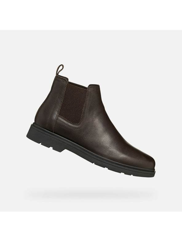 Geox Temno rjava moška gležnjarska obutev Geox Spherica EC1