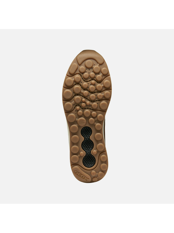 Geox Temno rjava moška gležnjarska obutev Geox Spherica Actif X2