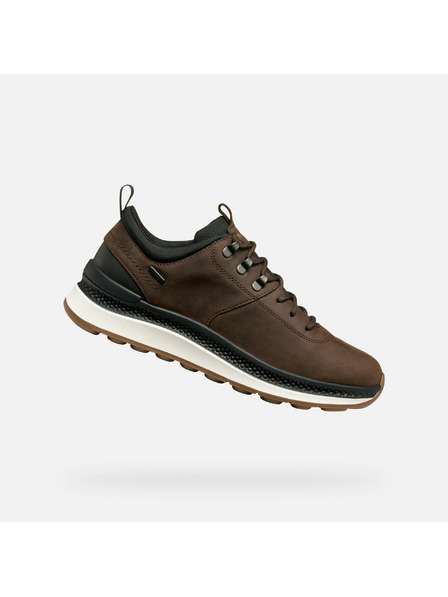 Geox Temno rjavi moški čevlji Geox Spherica Actif X2
