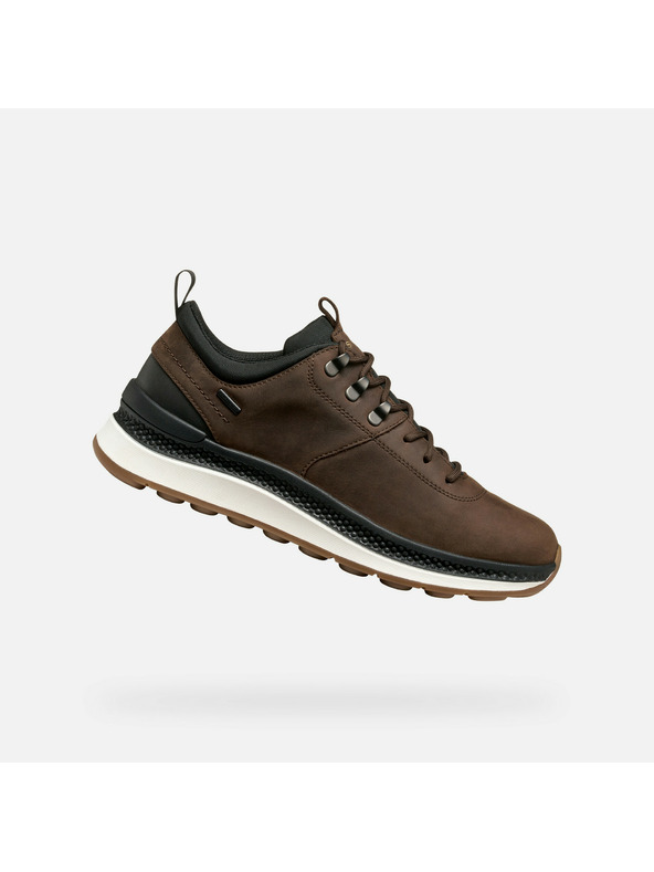 Geox Temno rjavi moški čevlji Geox Spherica Actif X2