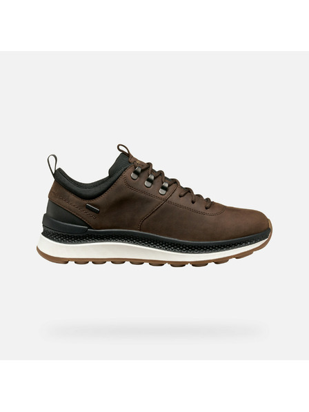 Geox Temno rjavi moški čevlji Geox Spherica Actif X2