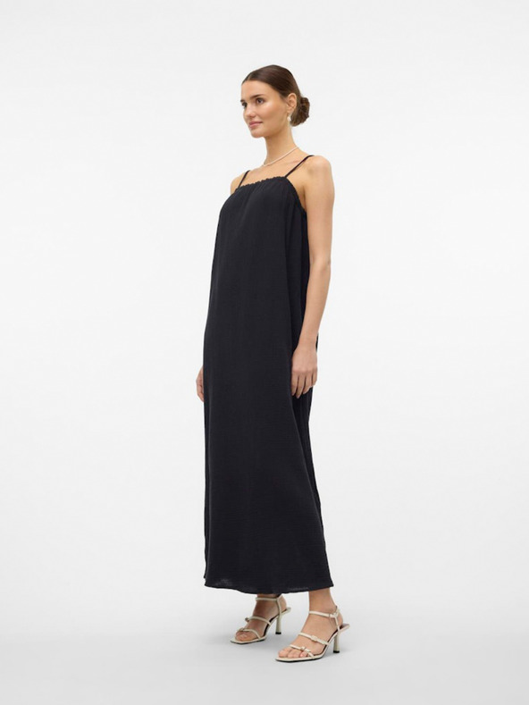 Vero Moda Vero Moda Natali Črna ženska maksi obleka