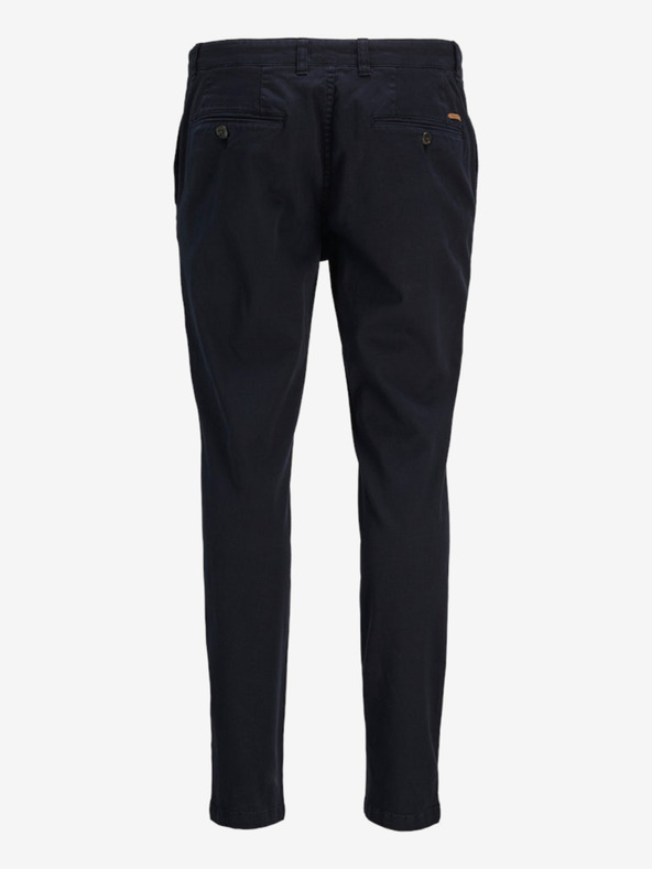Jack & Jones Temno modre moške hlače chino Jack & Jones PSTMARCO