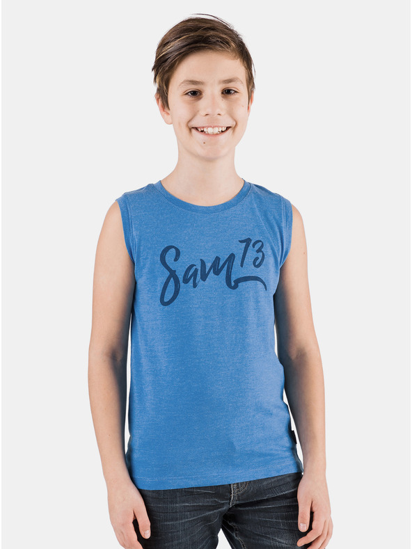 Sam 73 Modra fantovska majica brez rokavov SAM 73