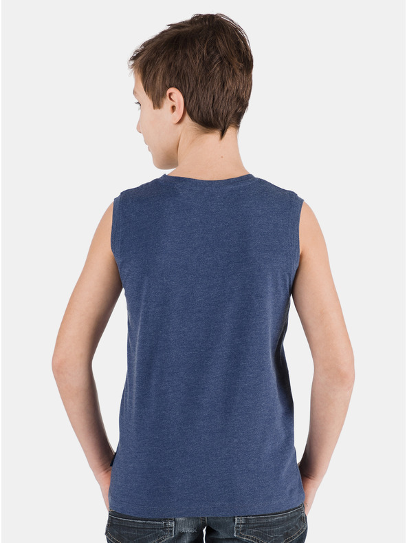 Sam 73 Temno modra fantovska majica brez rokavov SAM 73