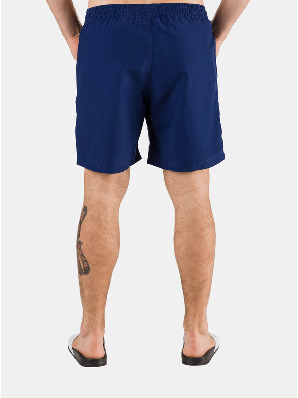 Sam 73 Modre moške kratke kopalne hlače s potiskom SAM 73