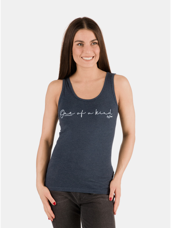 Sam 73 Temno modro žensko tanko oblačilo z napisom SAM 73