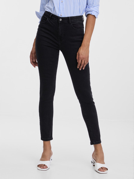 Orsay Črne ženske skinny fit kavbojke ORSAY