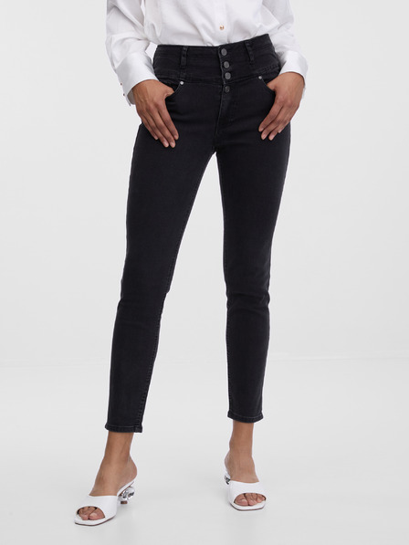 Orsay Črne ženske skinny fit kavbojke ORSAY