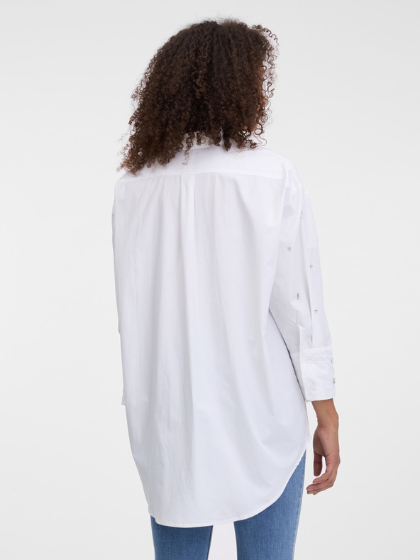 Orsay Bela ženska srajca s kristali ORSAY