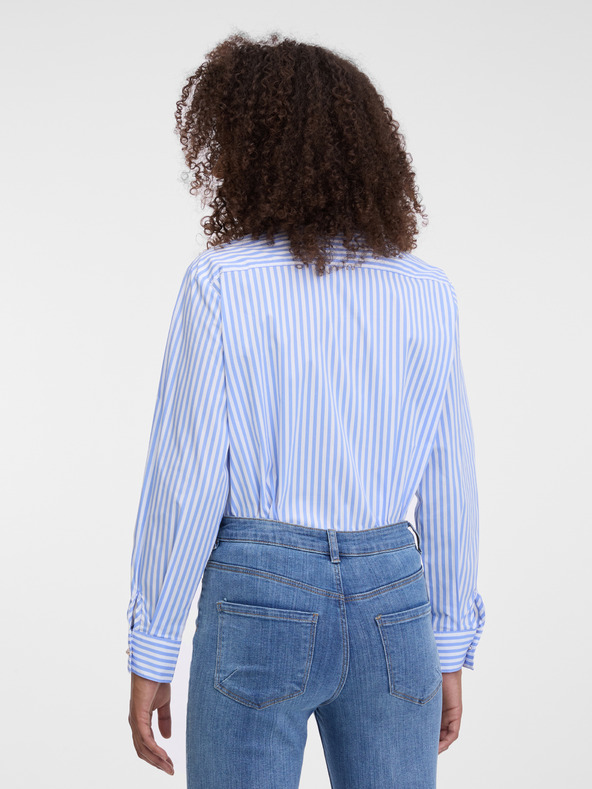 Orsay Svetlo modra prugasta ženska srajca ORSAY