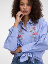 Orsay Svetlo modra ženska srajca z vezenino ORSAY